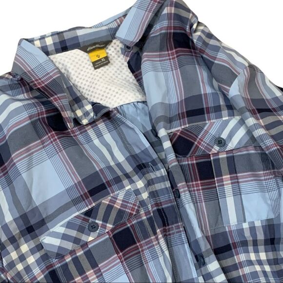 NEW Eddie Bauer Performance Nylon Mountain Long Sleeve Button Down Shirt - Picture 8 of 11